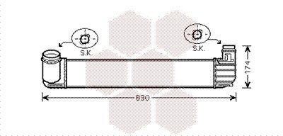 VAN WEZEL Интеркулер 43004413